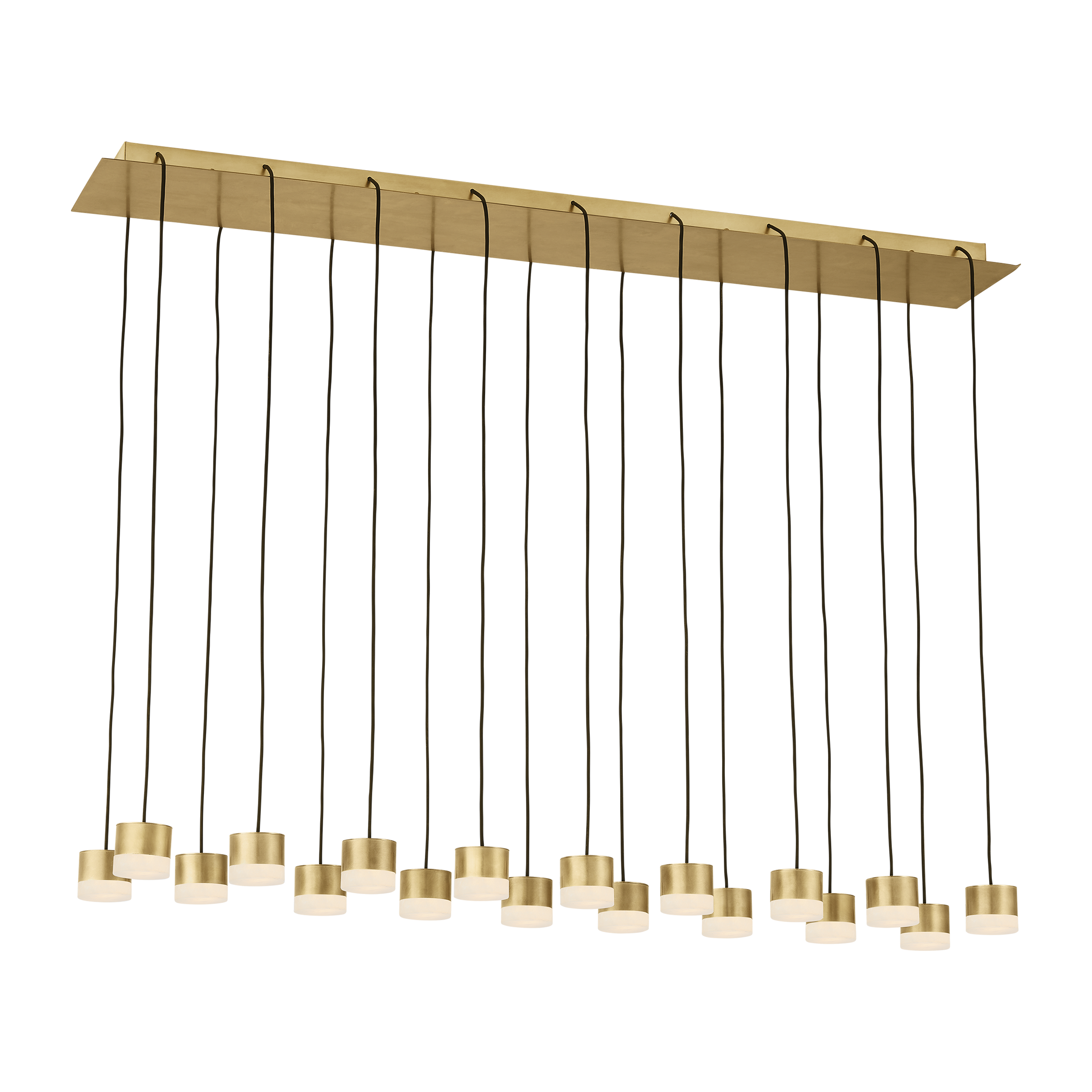 Gable Alabaster 18 Light Chandelier Hand Rubbed Antique Brass 3000K 90 CRI