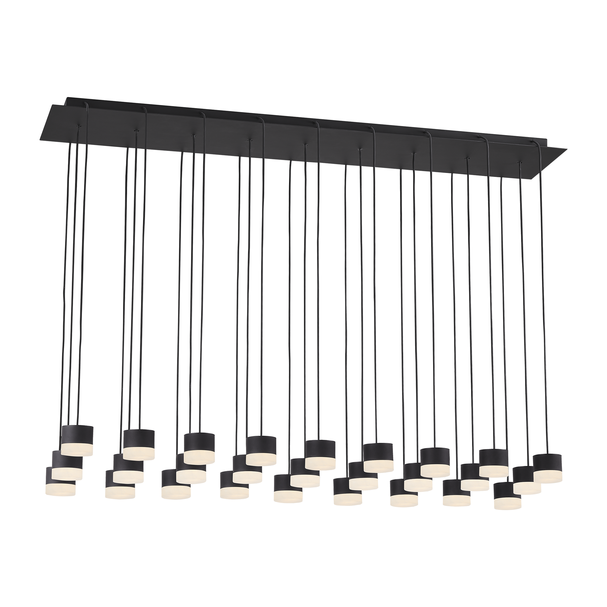 Gable Alabaster 27 Light Chandelier Nightshade Black 3000K 90 CRI