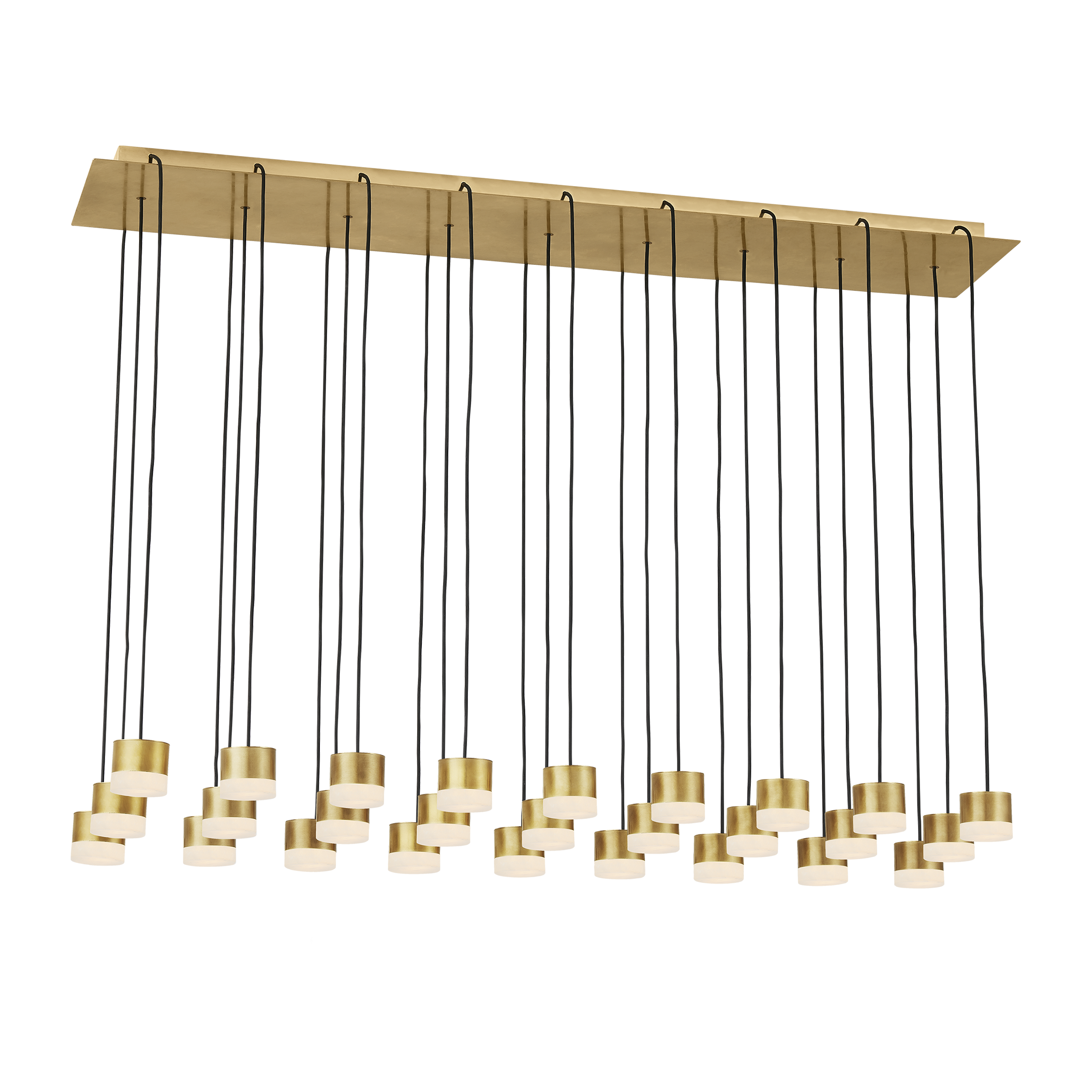 Gable Alabaster 27 Light Chandelier Hand Rubbed Antique Brass 3000K 90 CRI