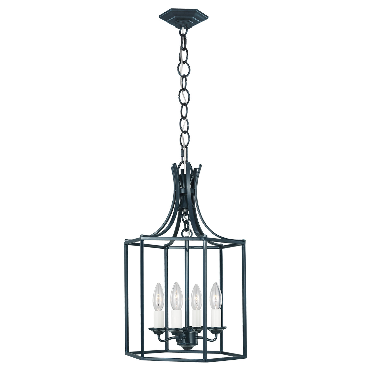 Bantry House Small Lantern Dutch Blue