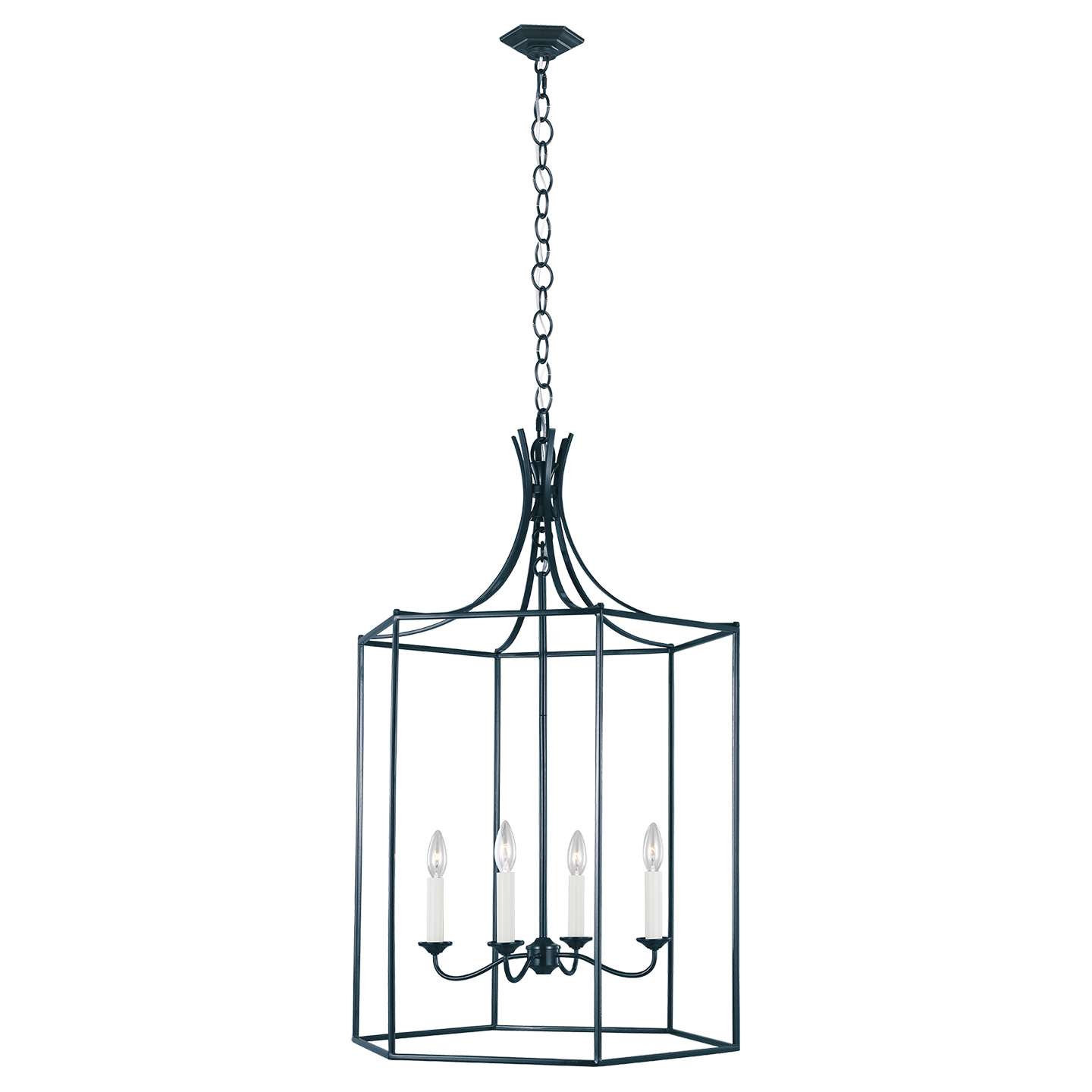 Bantry House Large Lantern Dutch Blue