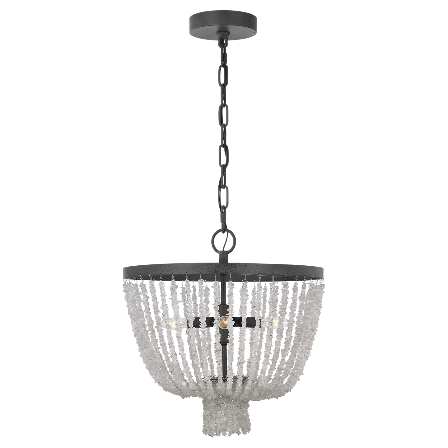Leon Small Chandelier Dark Weathered Zinc
