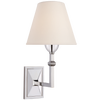 Jane Wall Sconce in Polished Nickel with Natural Paper Shade