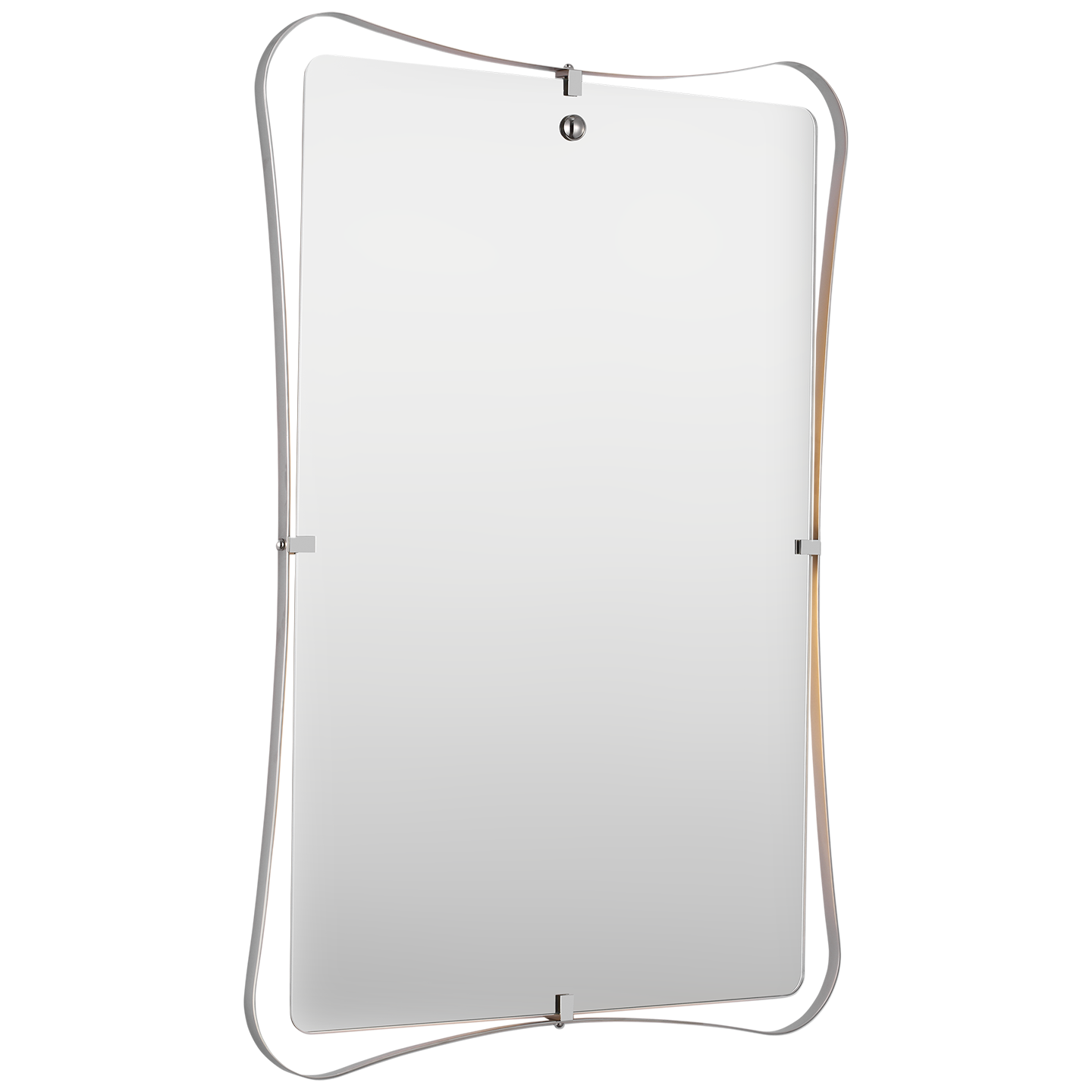 Barnes 27" Backlit Mirror in Polished Nickel