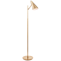Clemente Floor Lamp in Hand-Rubbed Antique Brass