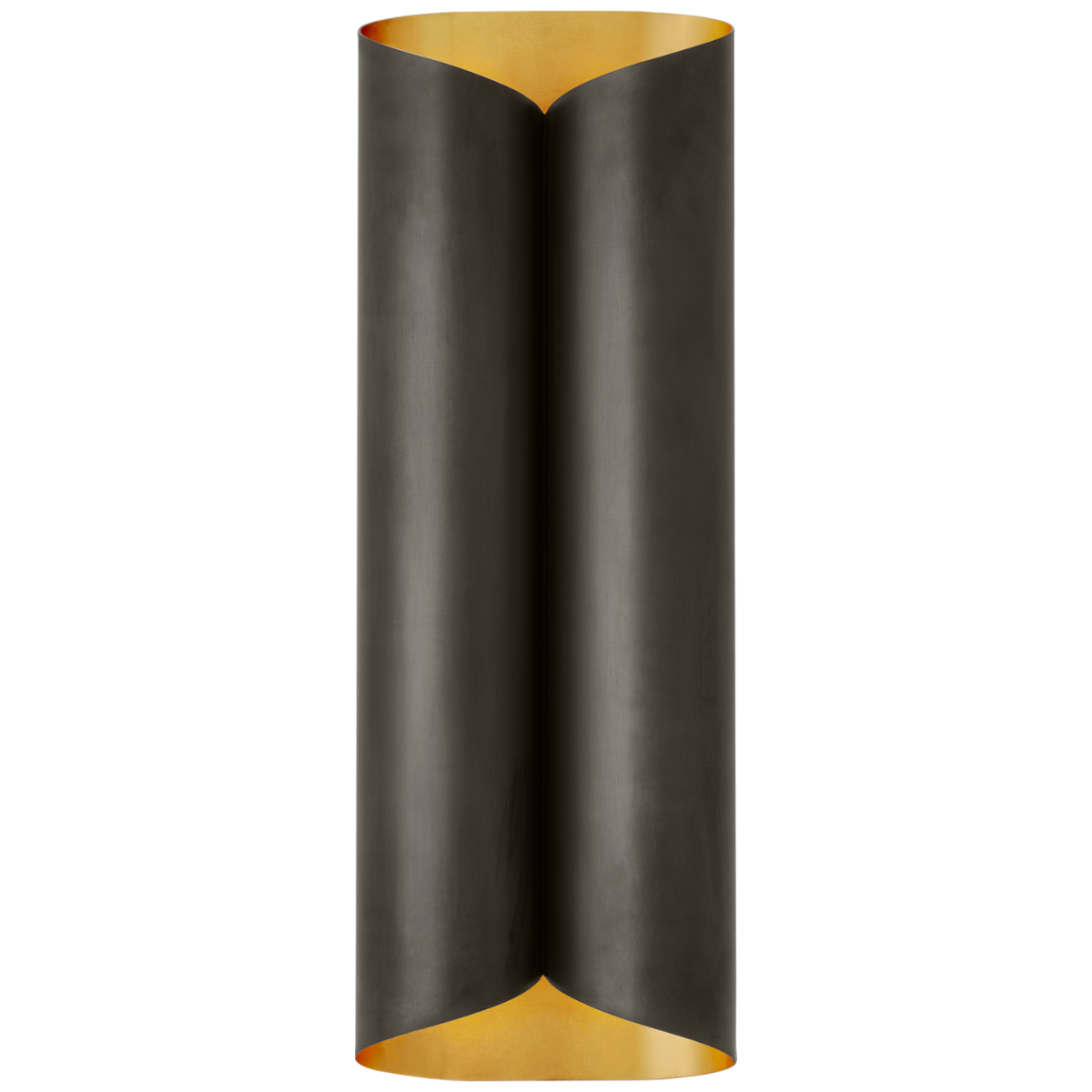 Selfoss Large Sconce in Bronze and Gild Interior