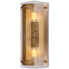 Clayton Wall Sconce in Crystal and Hand-Rubbed Antique Brass