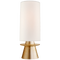 Livia Small Table Lamp in Gild with Linen Shade