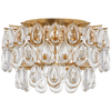 Liscia Small Flush Mount in Gild with Crystal