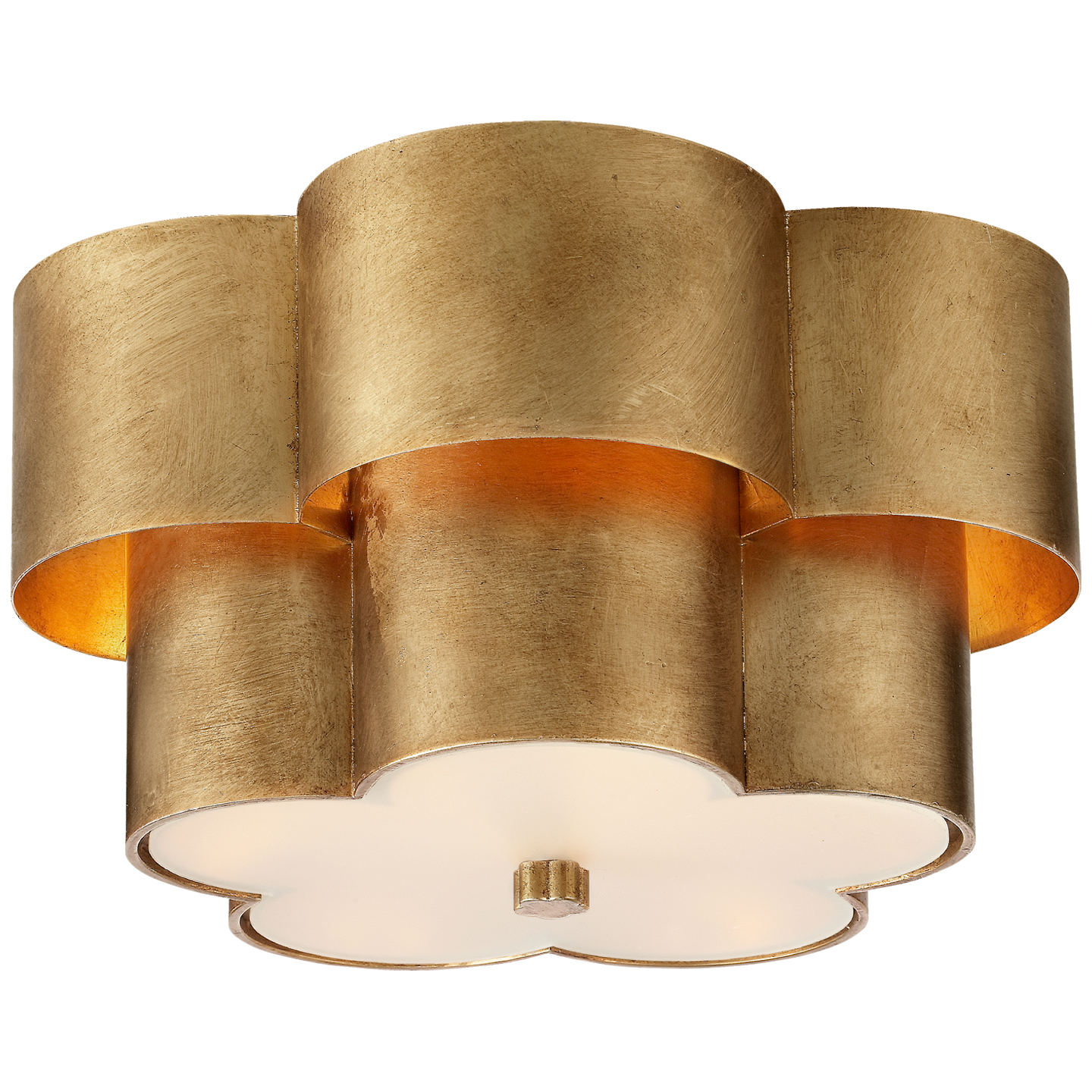 Arabelle Flush Mount in Gild with Frosted Acrylic