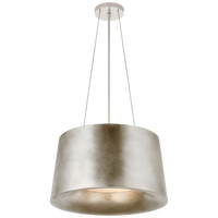 Halo Small Hanging Shade in Burnished Silver Leaf