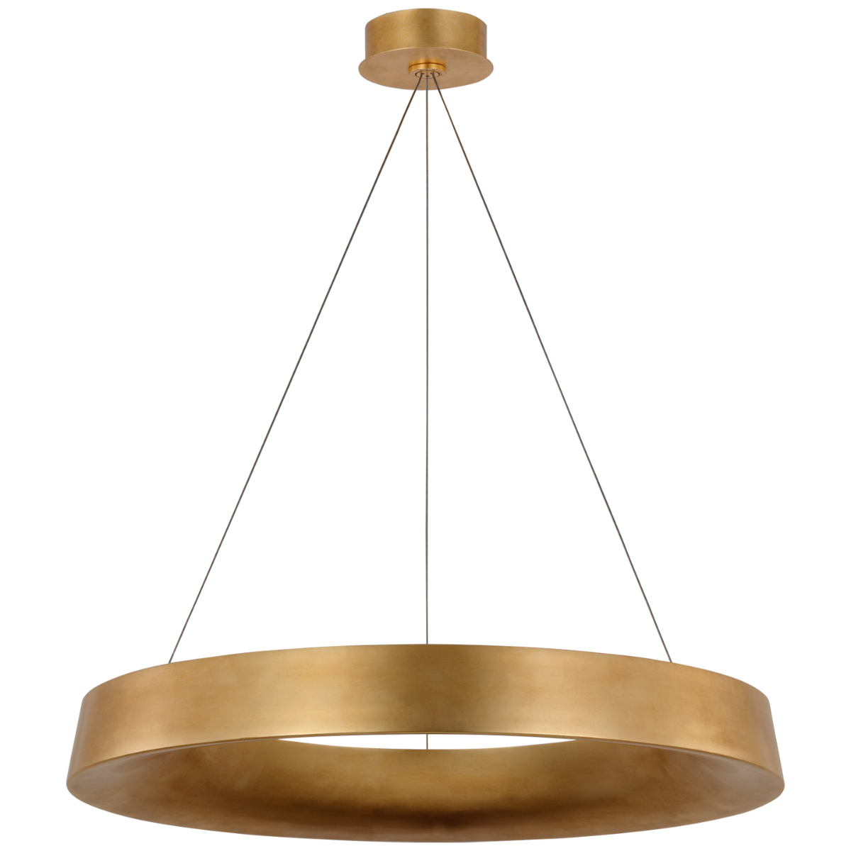 Neptune 30" Uplight Ring Chandelier in Gild