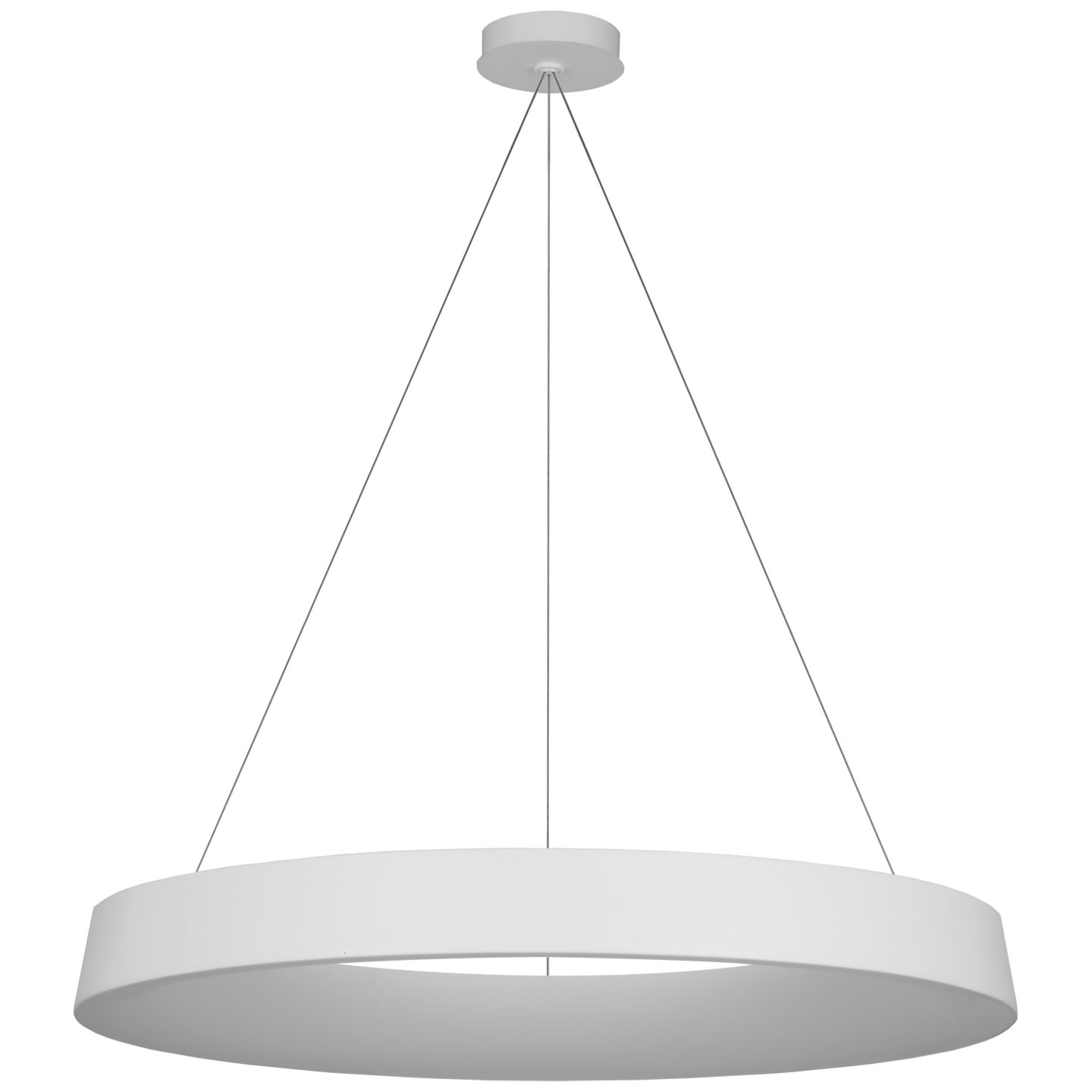 Neptune 48" Uplight Ring Chandelier in Matte White Open Box