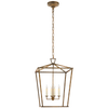 Darlana Medium Lantern in Gilded Iron