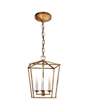 Darlana Mini Lantern in Gilded Iron