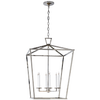 Darlana Extra Large Lantern in Polished Nickel