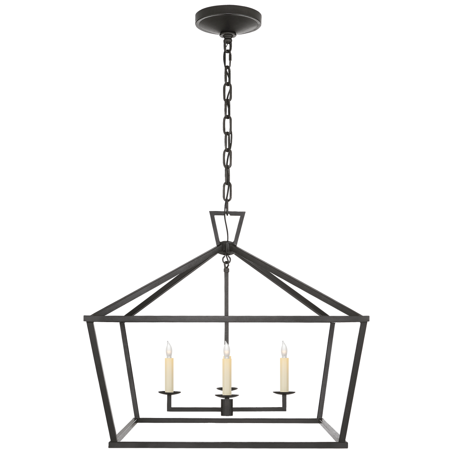 Darlana Medium Wide Lantern (Open Box) - alternate view