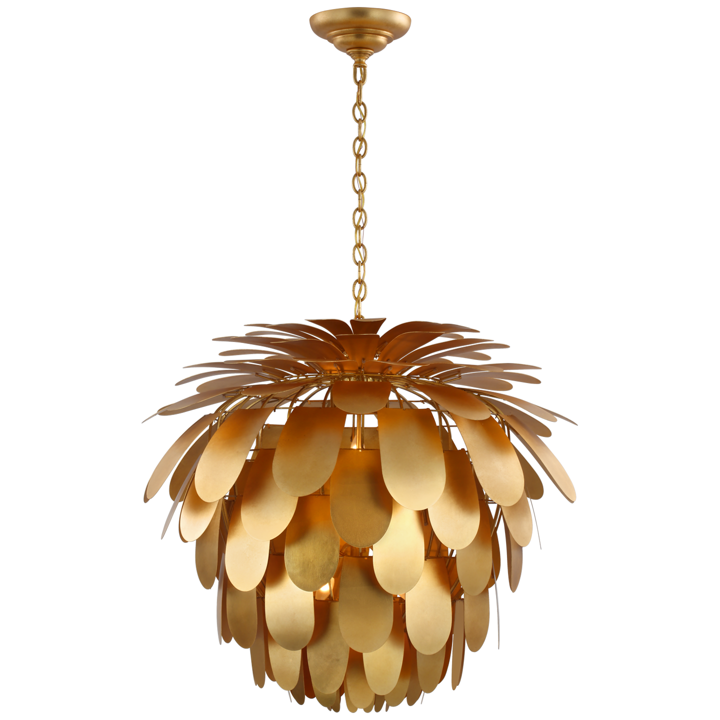 Cynara Grande Chandelier in Gild