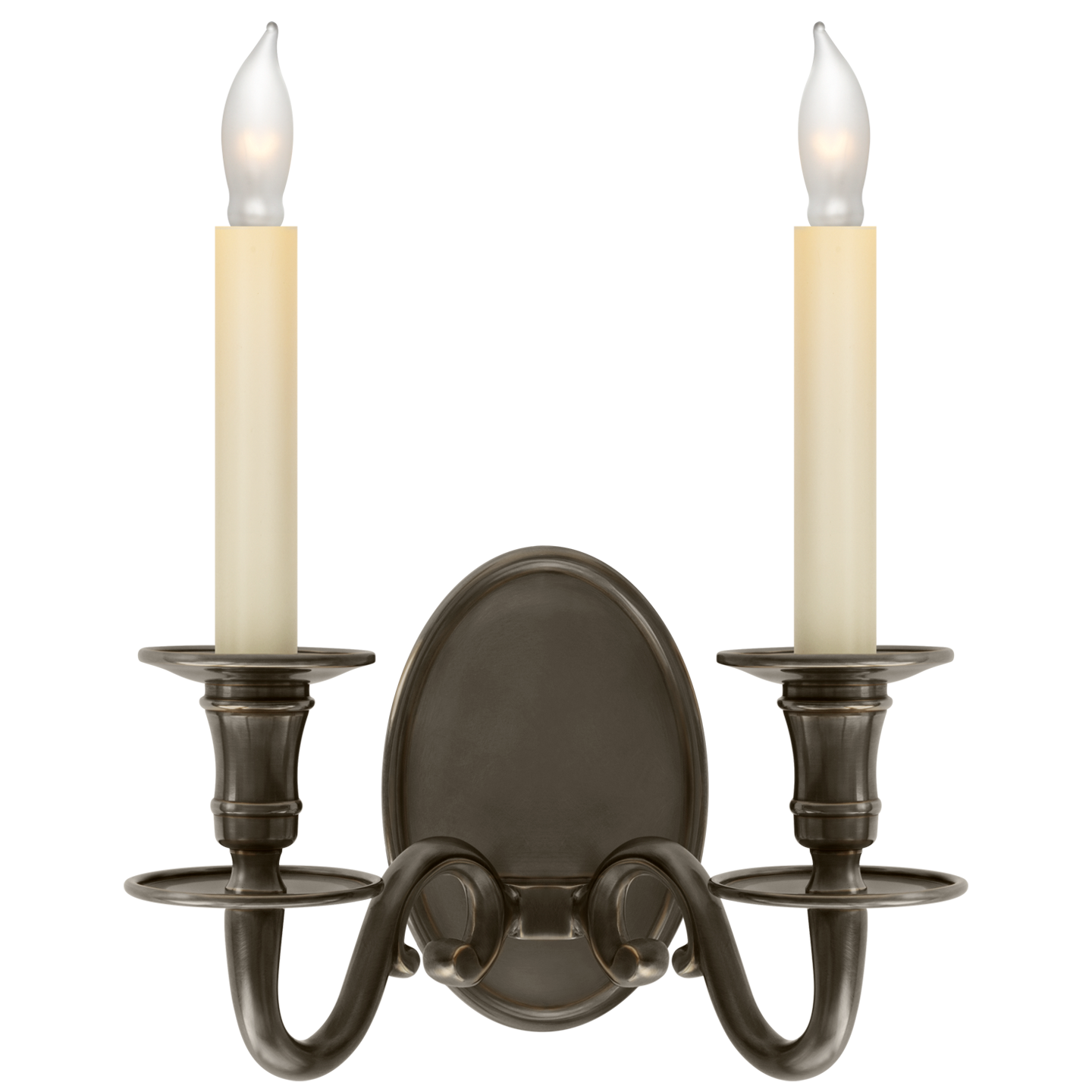 Grosvenor House Double Sconce in Bronze