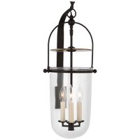 Lorford Medium Sconce in Aged Iron with Clear Glass