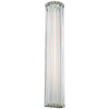 Kean 28" Sconce in Polished Nickel with Clear Glass Rods