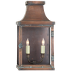 Bedford Wide Short 3/4 Lantern in Natural Copper