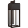 Irvine Medium Bracketed Wall Lantern in Bronze with Clear Glass 