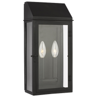 Hingham Medium Outdoor Wall Lantern Textured Black