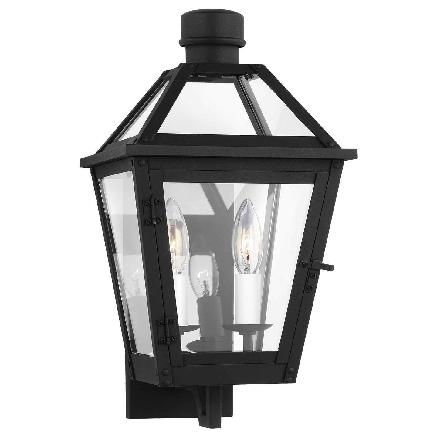Hyannis Small Wall Lantern Textured Black