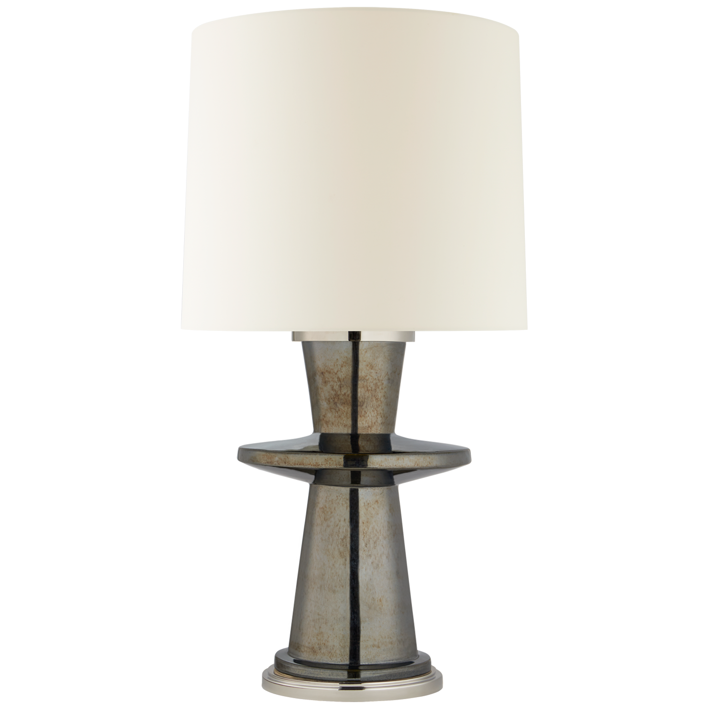 Varney Medium Table Lamp in Lilac with Linen Shade