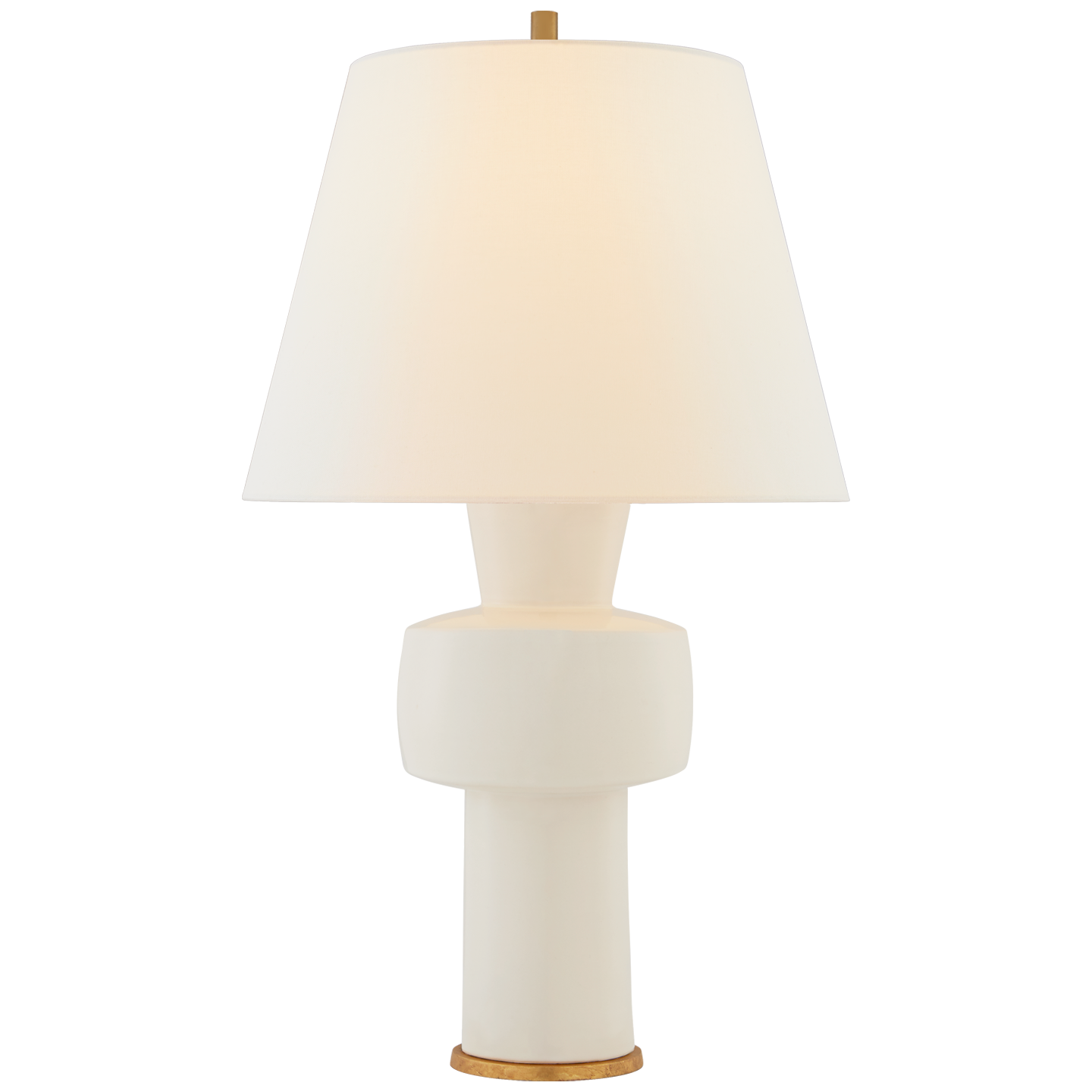 Eerdmans Medium Table Lamp in Ivory with Linen Shade Open Box