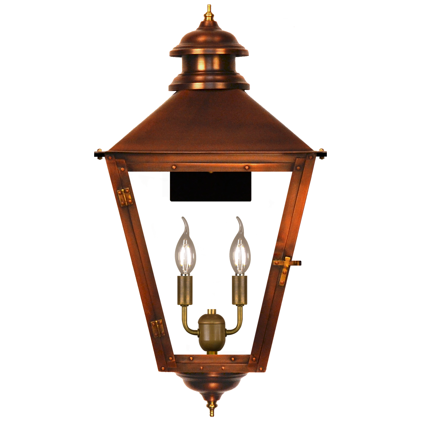Adams Street 23" Wall Lantern in Antique Copper, Electric