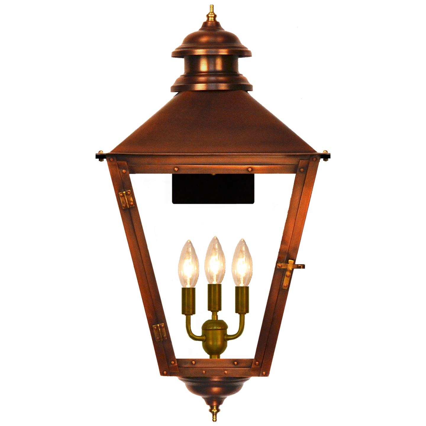 Adams Street 28.5" Wall Lantern in Antique Copper, Electric