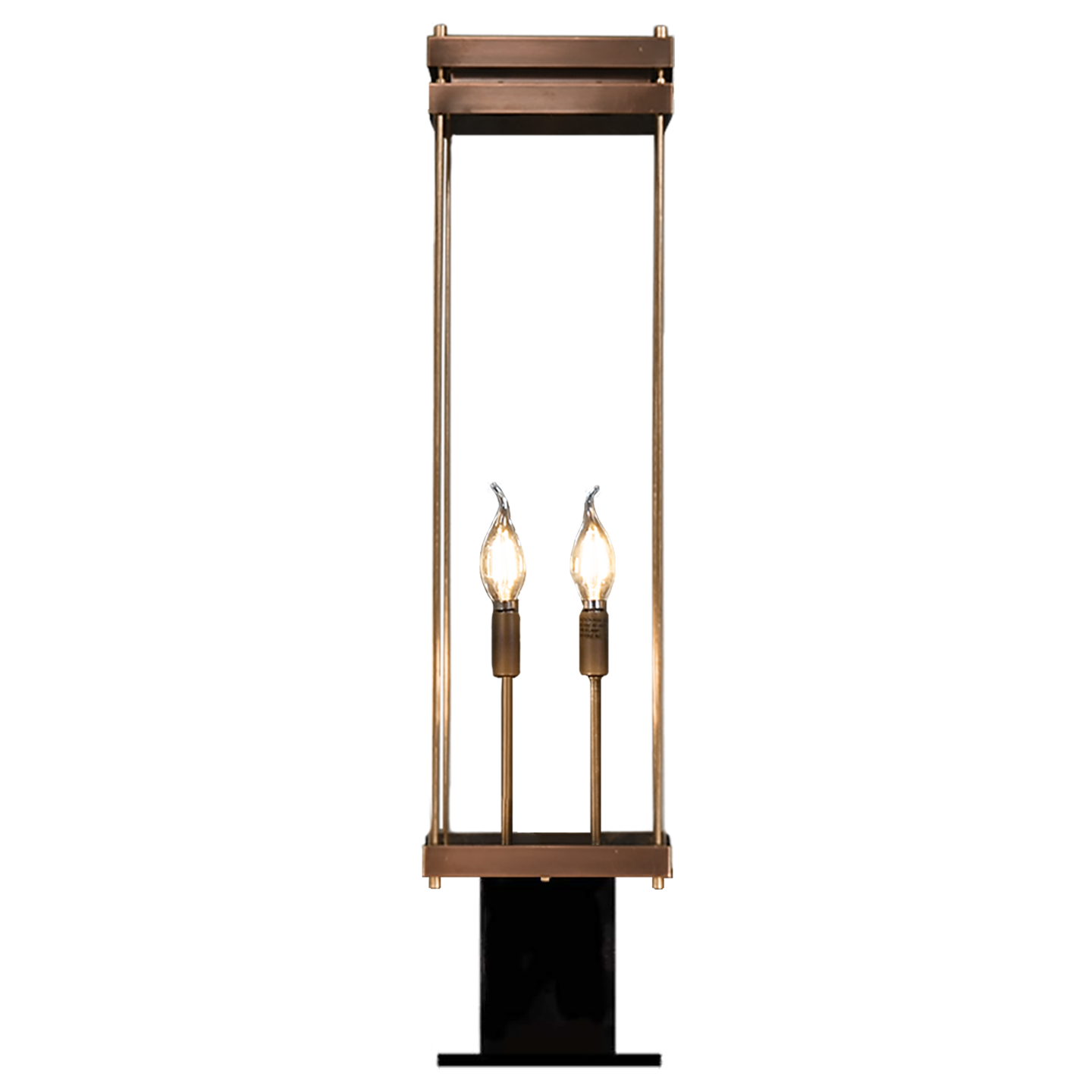 Austin 30" Post Lantern in Antique Copper, Electric