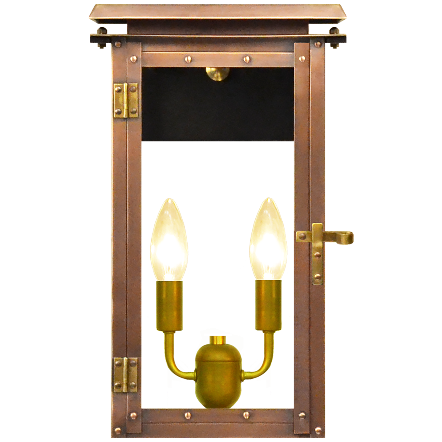 Hyland 14.5" Wall Lantern in Antique Copper, Electric