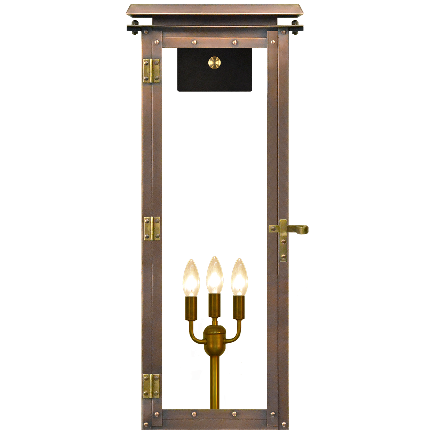 Hyland 30" Wall Lantern in Antique Copper, Electric