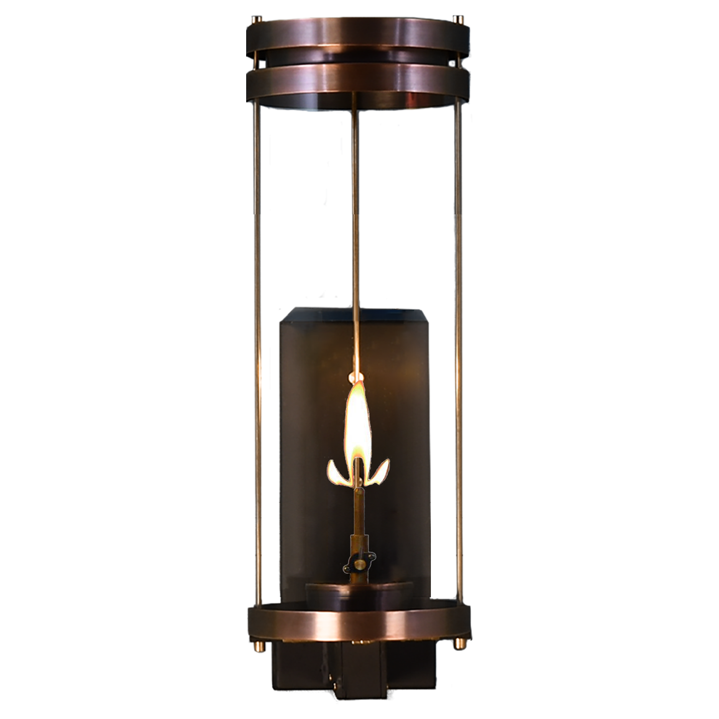 Paradise Bay 24" Wall Lantern in Antique Copper, Gas, Propane Tip