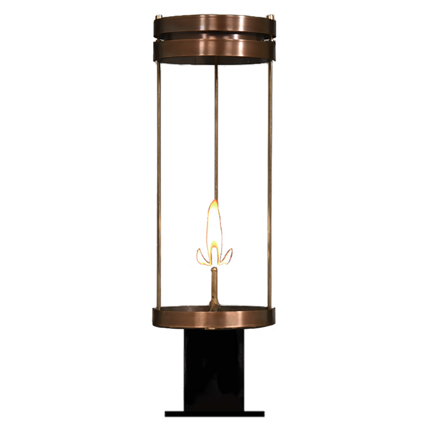Paradise Bay 24" Post Lantern in Antique Copper, Gas, Propane Tip
