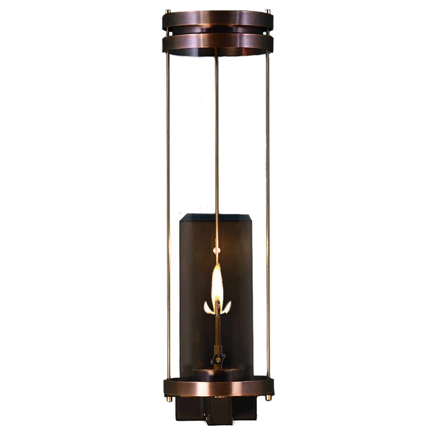 Paradise Bay 30" Wall Lantern in Antique Copper, Gas