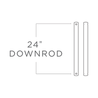 Universal Downrod  24" Downrod in  Chrome