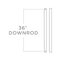 Universal Downrod  36" Downrod in  Grey