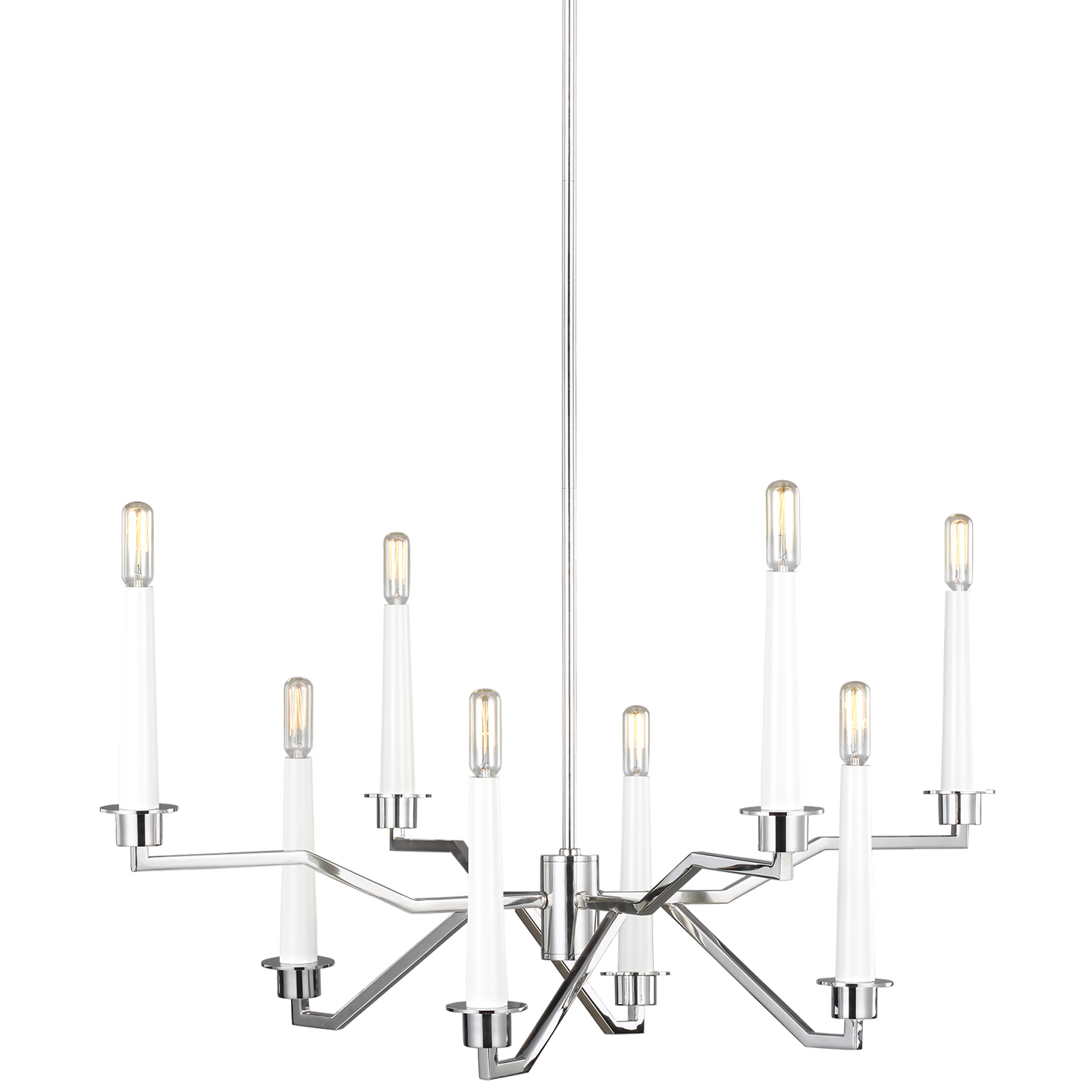 Hopton Chandelier Polished Nickel