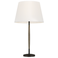 Ferrelli Table Lamp Weathered Oak Wood Bulbs Inc