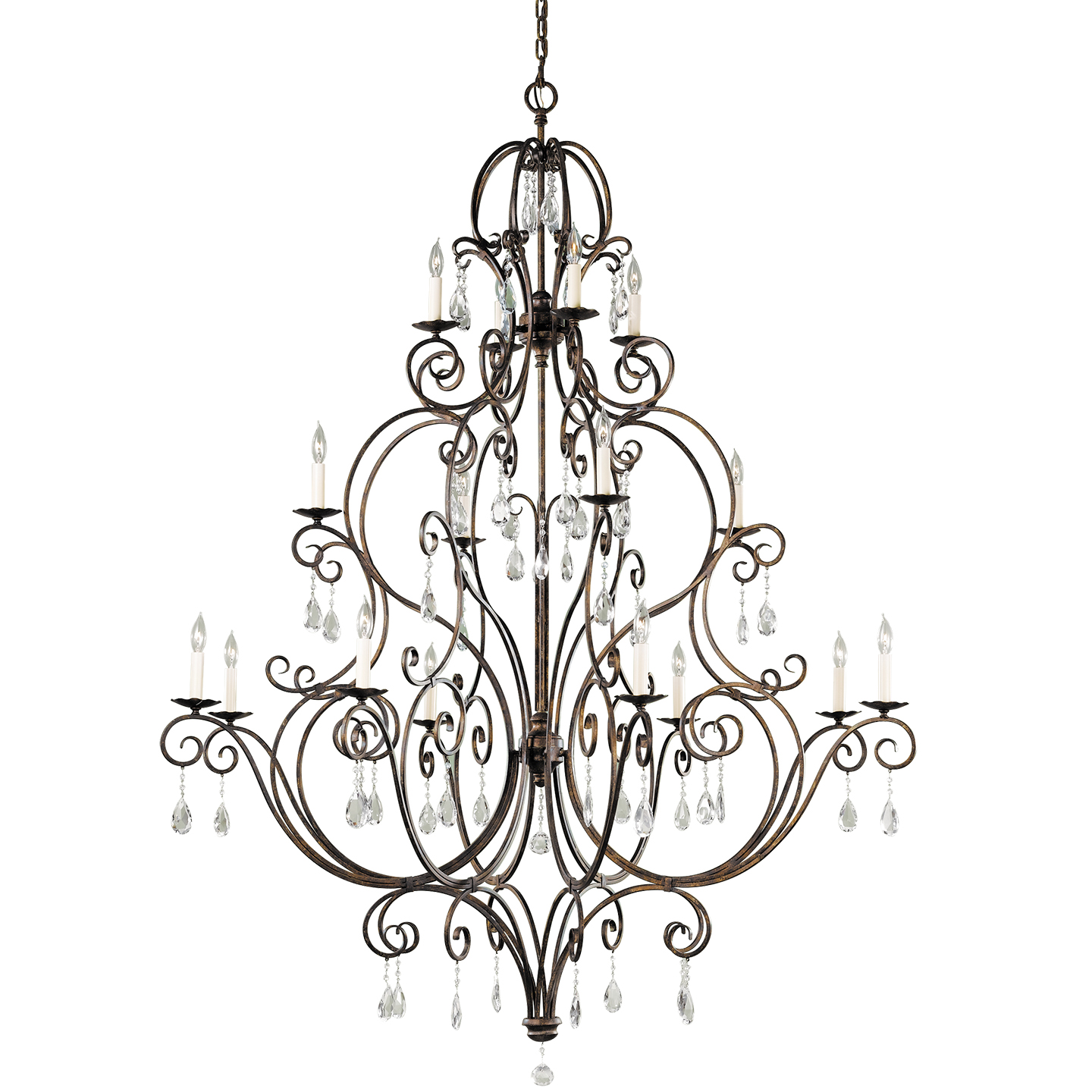 Chateau Extra Large Chandelier Mocha Bronze
