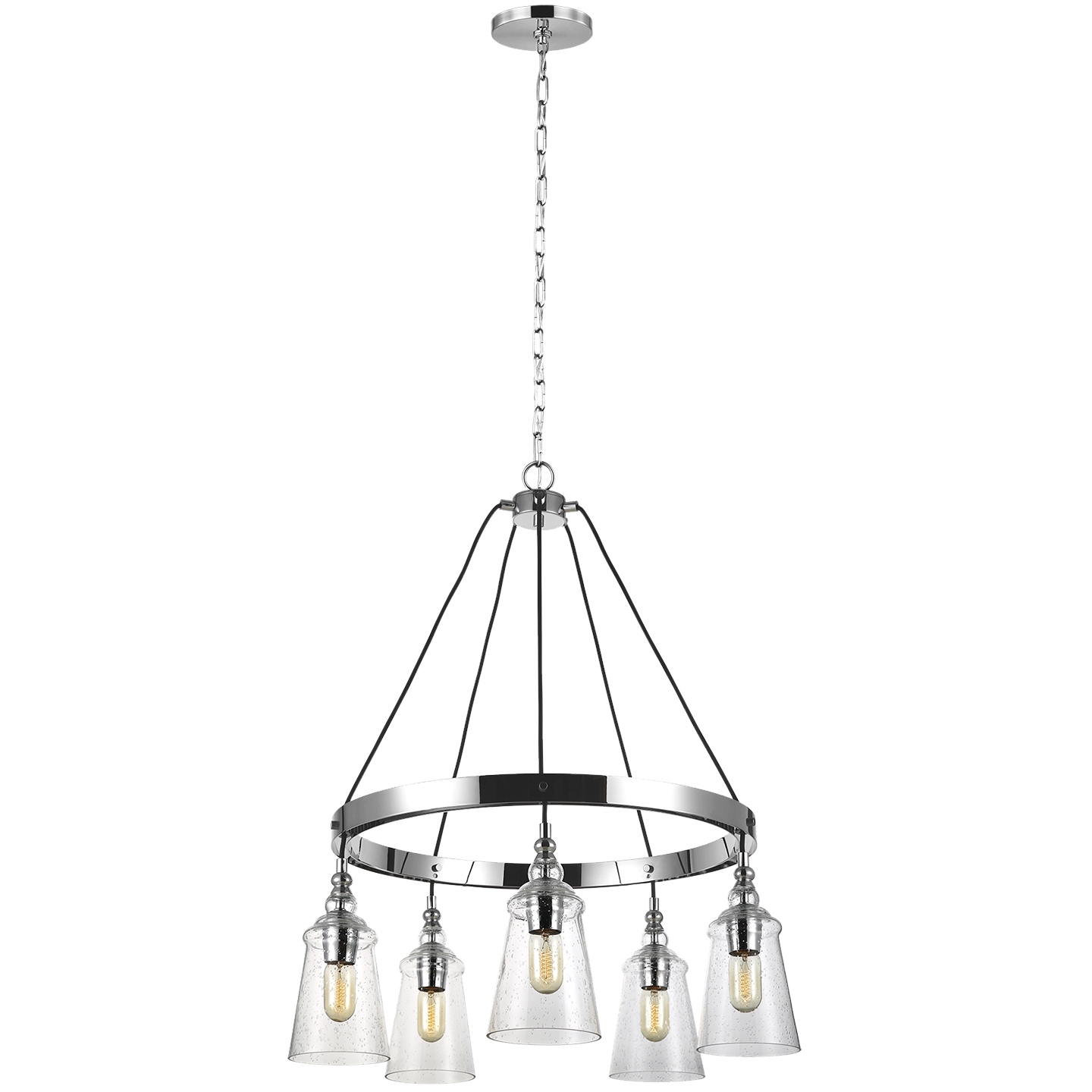 Loras Medium Chandelier Chrome