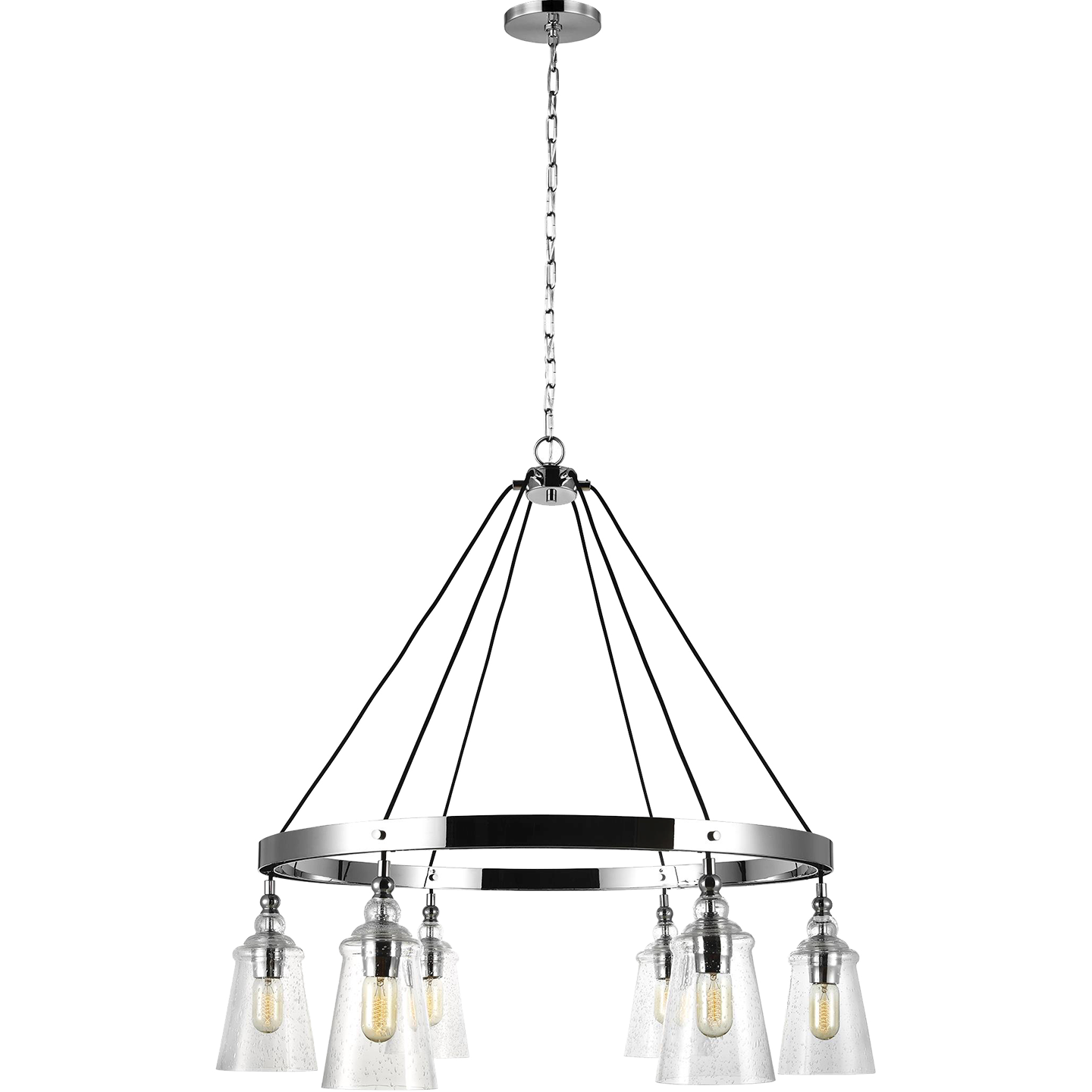 Loras Large Chandelier Chrome