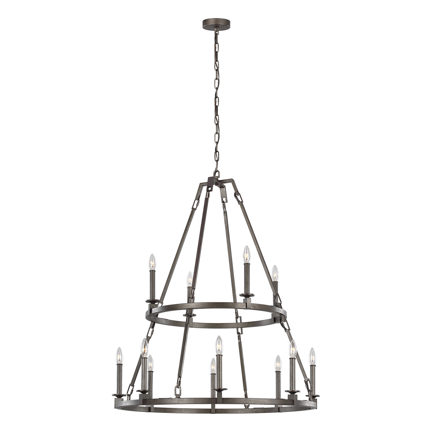 Landen Two-Tier Chandelier Smith Steel