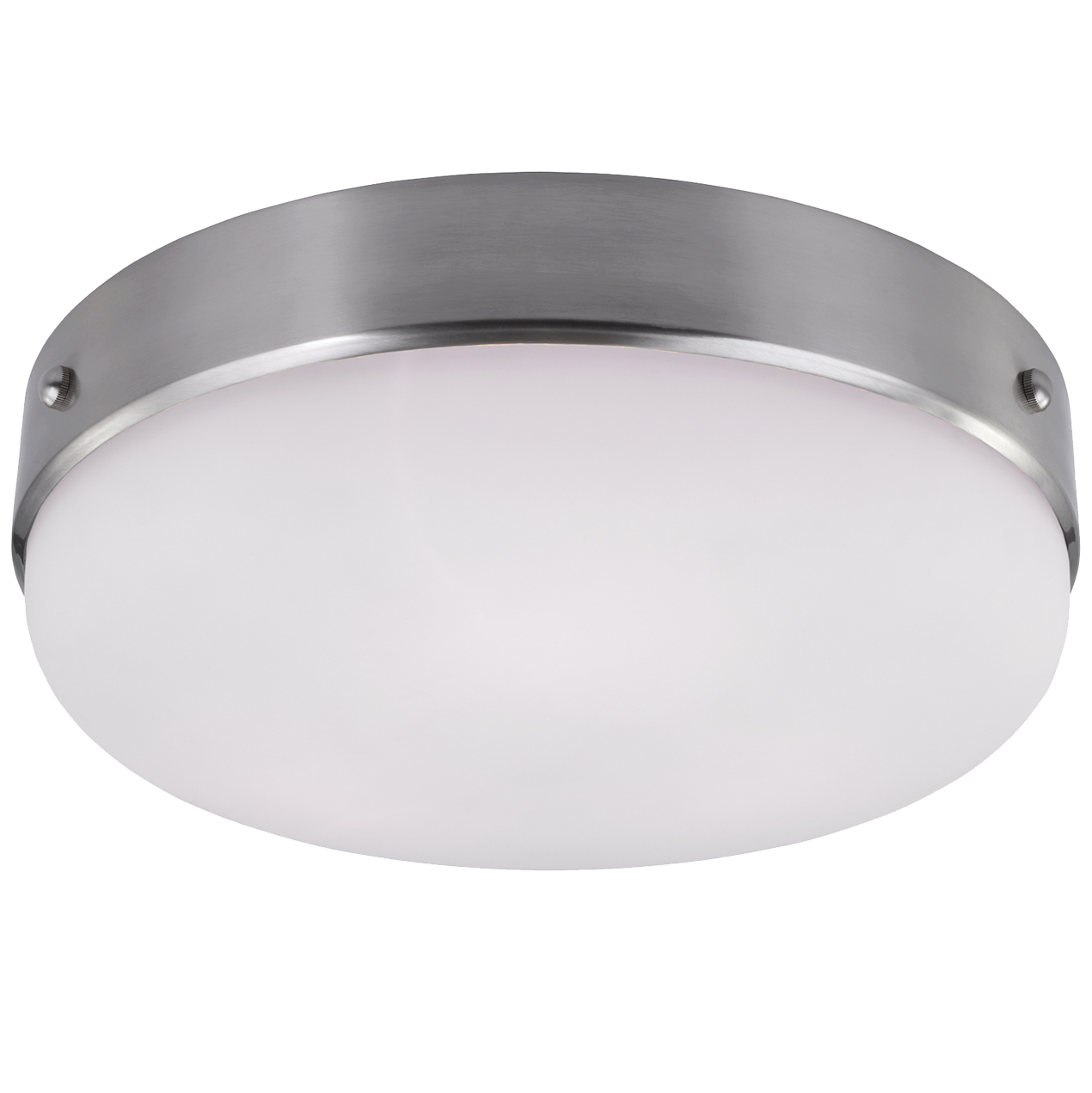Cadence Large Flush Mount Brushed Steel