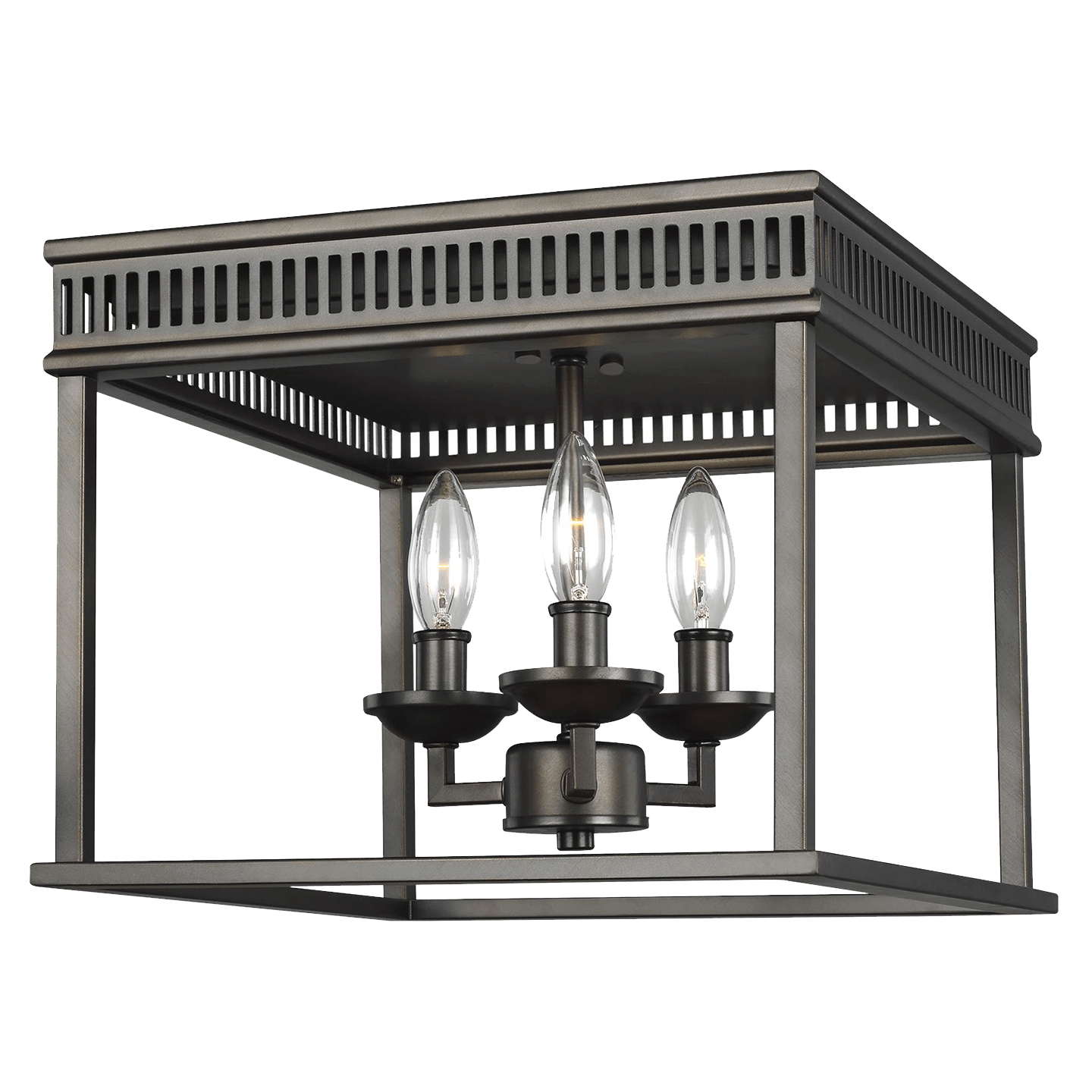 Woodruff Flush Mount Antique Bronze