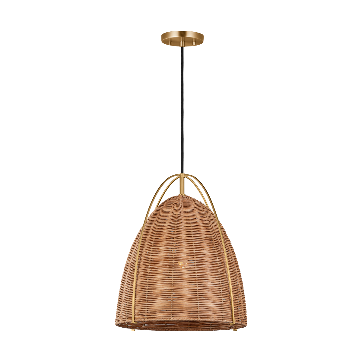 Norman Medium Wicker Pendant
